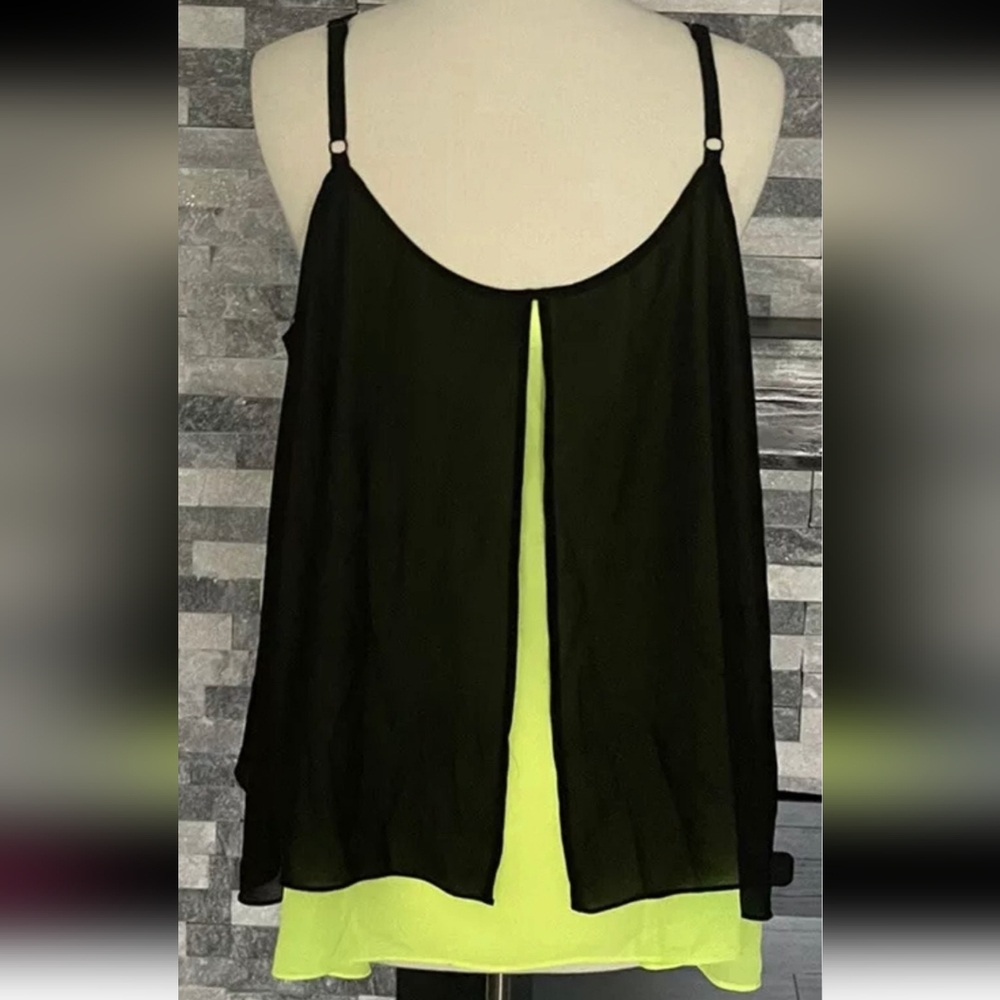 Torrid Black/Neon Green Top